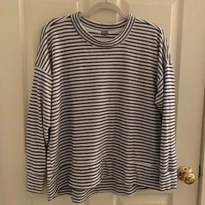 AERIE Striped Beach Fleece Pullover